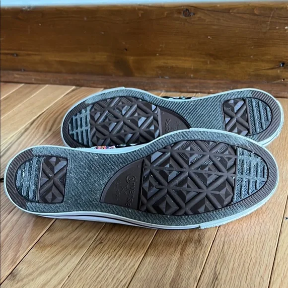 Converse Day of the Dead Sugar Skull Halloween Whimsigoth Goth Women's Size 9 - Picture 8 of 8